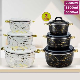 3-Piece Thermal Casserole Dish Set with Lids