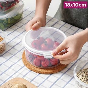 Round Airtight Food Storage Container with Lids
