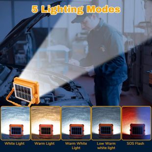 Solar or USB LED Light Lamp with Base