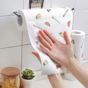 رول تنظيف للمطبخ 100 منديل مقاس 25×25 سم
