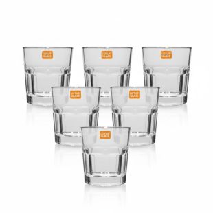طقم أكواب زجاجية سعة 280 مل - 6 حبة من Lotus