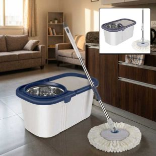 360 Degree Rotary Mop Cleaner with Rectangular Bucket