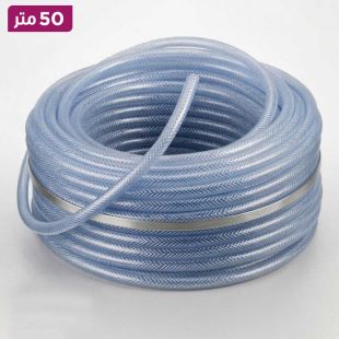 خرطوم مياه PVC مدعم بنسيج نايلون بطول 50 متر