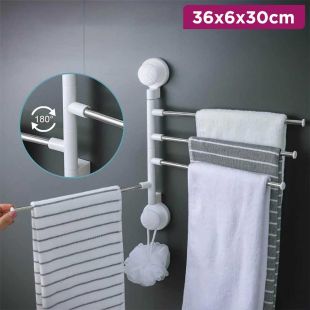 4-Bar Rotating Towel Rack