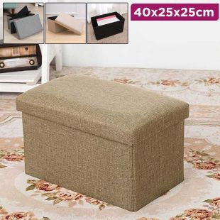 Foldable Storage Stool 40 × 25 × 25 cm