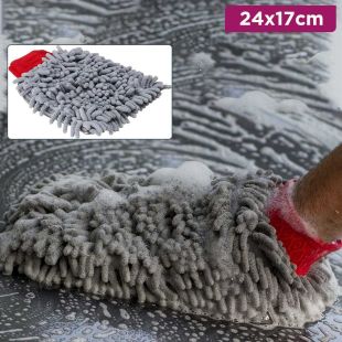 Chenille Microfiber Cleaning Sponge Mitt by Babado – Assorted Colors 