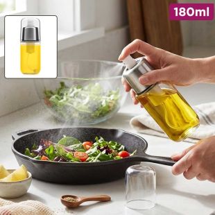 Glass Oil Bottle with Pressurized Sprayer 180ml