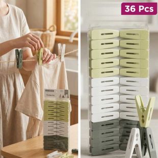 Pack of 36 Pcs Anti-Slip Plastic Clothes Pins by XU QING
