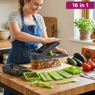 16-in-1 Food Chopper and Vegetable Slicer Set