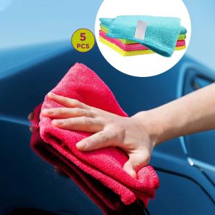 5-Pcs Microfiber Kitchen Towel Set