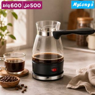 صانعة قهوة زجاجية 600 واط 0.5 لتر من Mylongs
