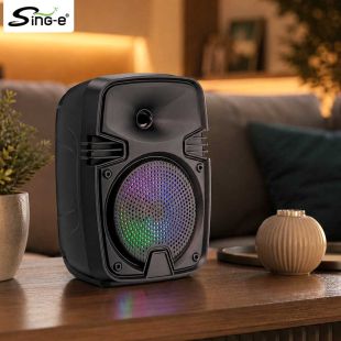 Portable Wireless Speaker with RGB Light and TWS by Sing-e
