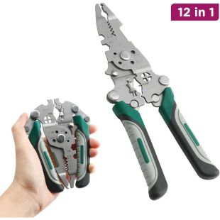 12-in-1 Multifunctional Folding Wire Cutting Pliers