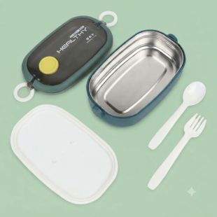 900ml Stainless Steel Lunch Box with Spoon and Fork