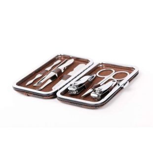 7-Piece Stainless Steel Manicure Set with Travel Case