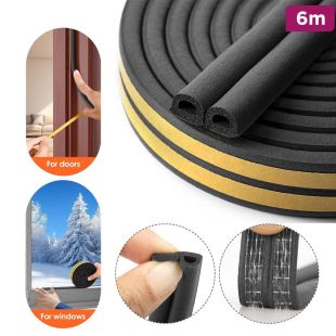 6M Self-Adhesive EPDM Door and Window Sealing Strip