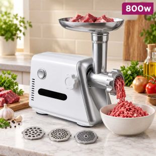 800W Electric Meat Grinder with 3 Cutting Blades