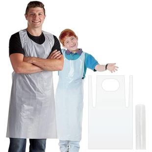 Waterproof Disposable Plastic Aprons 60 × 100cm 100 Pieces