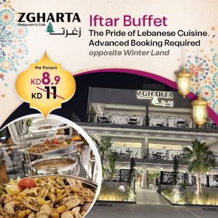 Appetizing Iftar Buffet in Ramadan at Zgharta Restaurant and Cafe