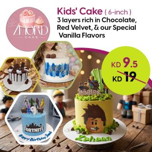 Cakes for All Occasions 6-Inch, 3 Layers Chocolate, Red Velvet, or Vanilla at Zomorod Cake