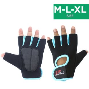 قفازات للتدريبات ورفع الأثقال – أزرق