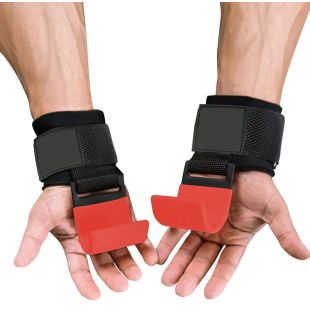 خطافات لرفع الأثقال مع داعم للمعصم