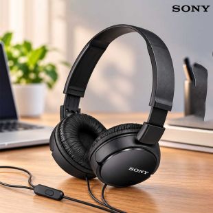 سماعة رأس سلكية 30 مم بتصميم قابل للدوران من Sony