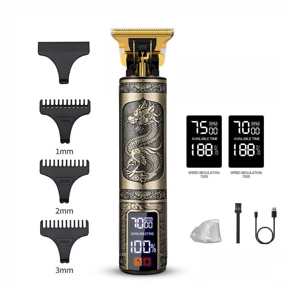 Men's T-Blade Hair Trimmer and Shaver with LED Display