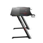 Z Shaped Carbon Fiber RGB Gaming Desk with Mouse Pad by Gamax